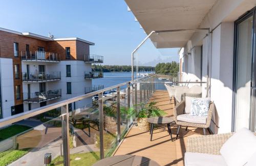 Ilawa Apartment | Marina Deluxe - największy apartament na Marinie plus garaż, klima, widok na jezioro, winda, 2 balkony