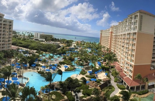 Palm Beach Hotel | Marriott Aruba Surf Club - Great 2 Bdrm,ocean view with wonderful amenities