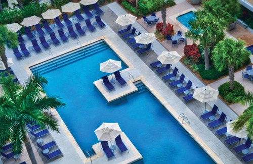 Marco Island Villa | Marriott's Crystal Shores, Gulf Front View with Terrace