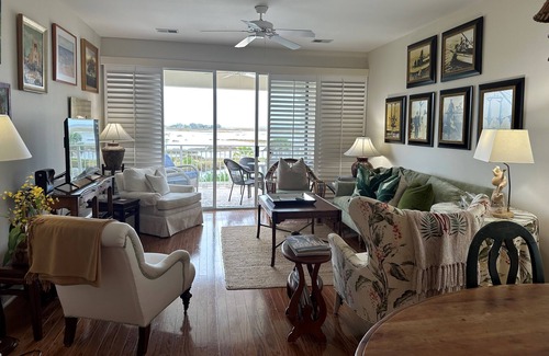 St. Simons Island Condo | "MARSH MAGIC" The Best View in The House!!! 4 Bedrooms Professionally Decorated