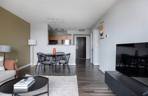 Woodmont Triangle Apartment | Marvelous Bethesda 2BR w/Rooftop, nr Metro & Shops, by Blueground