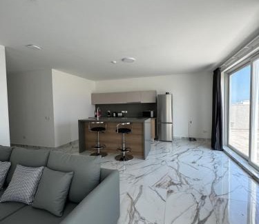 Bugibba Apartment | Massive New Corner Penthouse In The Centre Of Bugibba 3B