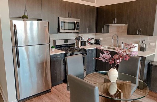 Near South Side Apartment | McCormick Place Skyline view 2br/2ba with optional parking for up to 8 guests