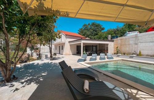 Znjan Villa | Mediterranean Oasis Seaside Villa with Pool