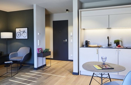 Vorsfelde Apartment | Medium with terrace - Design Serviced Apartment in Wolfsburg