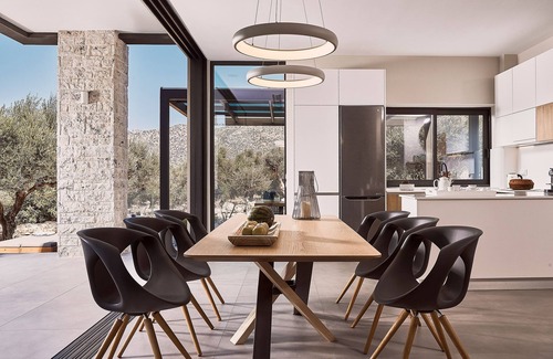 Akrotiri Villa | Minimalistic Design, 70 sq. m. Heated Pool, 5 Minutes From Sandy Beaches!