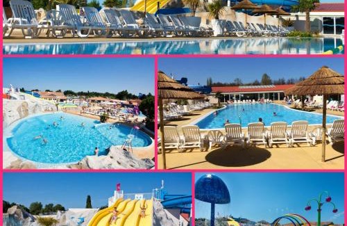 Les Mathes House | Mobilhome 2ch climatisé-terrasse fermée-4 vélos-camping 4 étoiles Les Charmettes