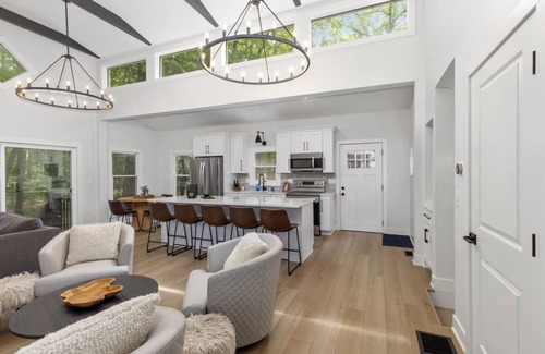 Fennville House | Modern 30acre Woodland Retreat - Hot Tub/King Bed/Walking Trails