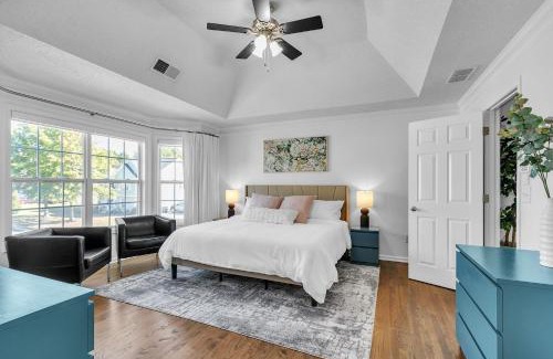 Cartersville House | Modern 6BR Haven with Playroom, Gym & Deck! home