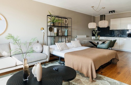 Vissershaven Apartment | Modern Apartment in Den Haag with Balcony