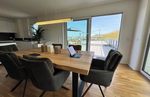 Heilbronn Apartment | Modern apartment with large roof terrace directly on the Neckar