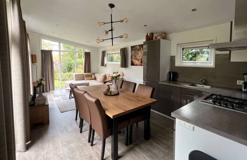 Municipality of Hellevoetsluis Ski Chalet | Modern chalet with terrace near Rockanje