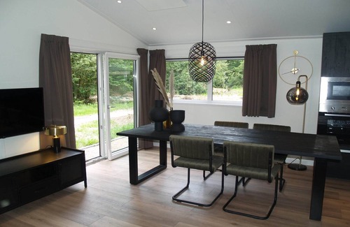 Ruinen Ski Chalet | Modern chalet with dishwasher on a holiday park
