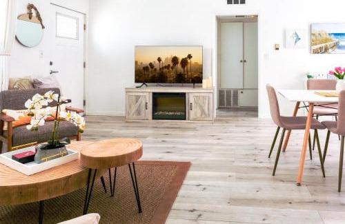 Balboa Peninsula Apartment | Modern Coastal 1BR w King Bed & EV and Just Steps Away to the Shore!