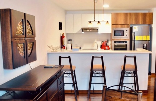 Financial District Apartment | Modern & Cozy Suite w/parking and laundry, Parque La Carolina.