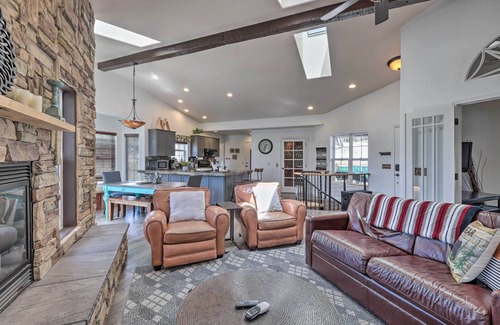 Mountainaire Cabin | Modern Flagstaff Home: Deck, Patio + Fire Pit