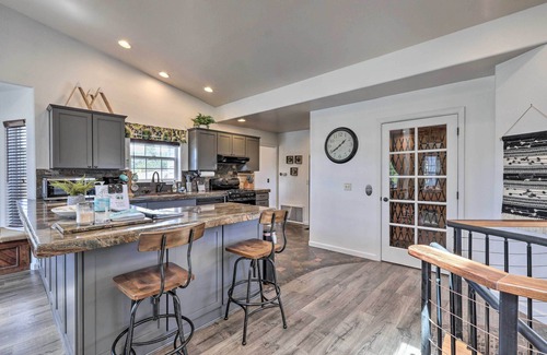 Mountainaire Cabin | Modern Flagstaff Home: Deck, Patio + Fire Pit