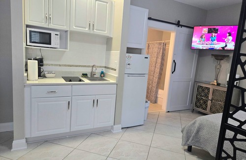 Carolina Forest Condo | Modern Gray Studio Steps to Pool Myrtle Beach SC