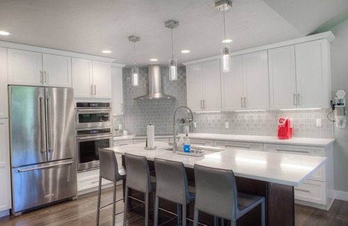 Eagle-Vail House | Modern home on creek and golf course with mountain views; ideal 2 families