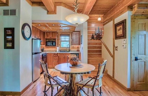 Mahomet Apartment | Modern log cabin