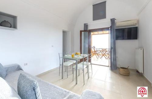 Megalochori Apartment | Modern Naya Escape in Santorini with Captivating Sea Views