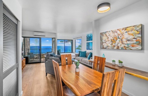 Princeville Condo | Modern Ocean Views + AC