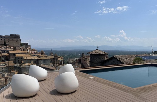 Soriano nel Cimino Apartment | Modern Studio | 17th Century Resort | Sleeps 2