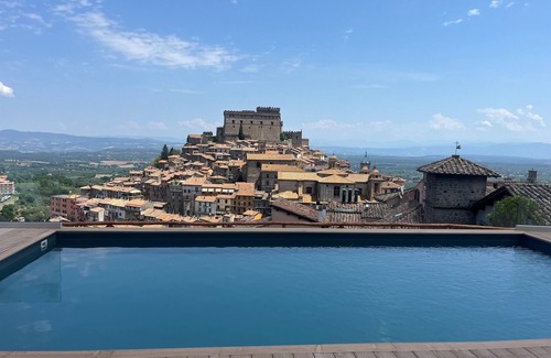Soriano nel Cimino Apartment | Modern Studio | 17th Century Resort | Sleeps 2