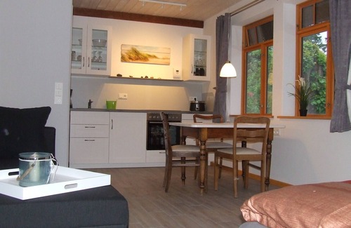 Quarnbek Apartment | Modern studio apartment under thatch