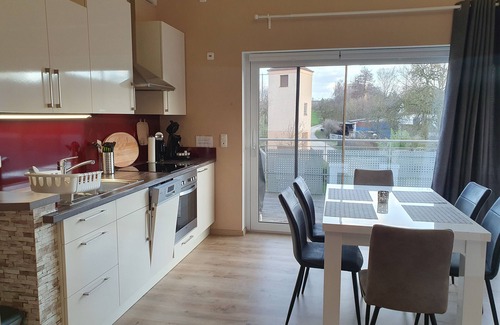 Weiltingen Apartment | Modern vacation apartment 5 pers. with sauna, balcony and e-charging station