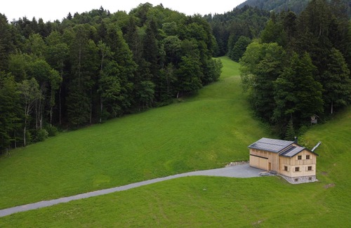 Bizau Ski Chalet | Modern vacation hut in a quiet, secluded location at the foot of the Hirschberg, with terrace