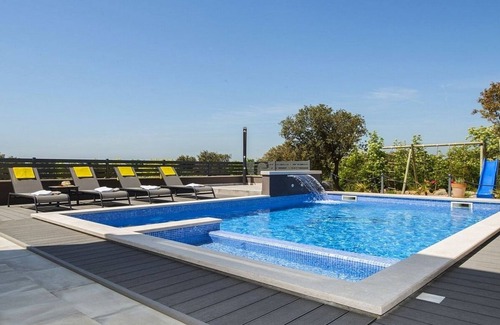 Viskovici Villa | Modern Villa, Panoramic Sea Views, Private Pool, Sauna, Jacuzzi, Fitness/Games Room near Rabac!