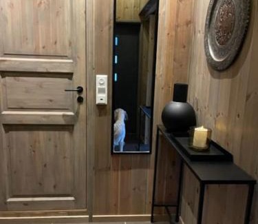 Romskog House | Moderne hytte ved sjøen med badstue