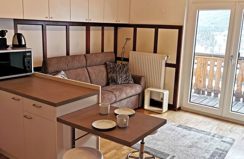 Reisach Apartment | Moderne Studio für 2 mit Bequemes Schlafsofa und Ensuite Badezimmer