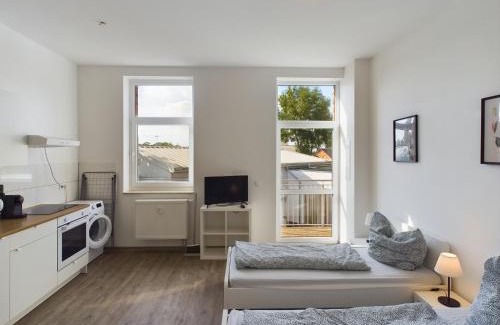 Ottersleben Apartment | Modernes Studio Apartment mit Balkon