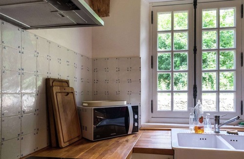 Saint-Aignan House | Modernised detached half-timbered house on the estate of a 16th century castle