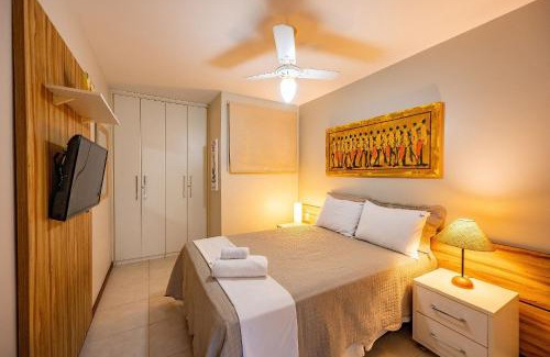 Praia do Forte Apartment | Moderno 1 Quarto Dentro da Vila