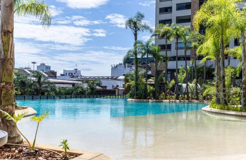 Bras Apartment | Moderno, Próximo ao Metrô, Piscina estilo praia, Churrasqueira