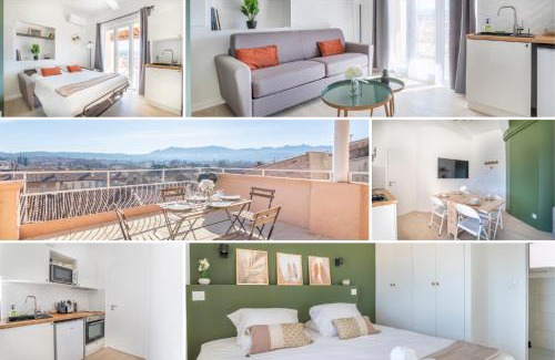Gardanne Apartment | Mont Ventoux - Terrasse - Vue dégagée - Linge de qualité - Fibre - Confort