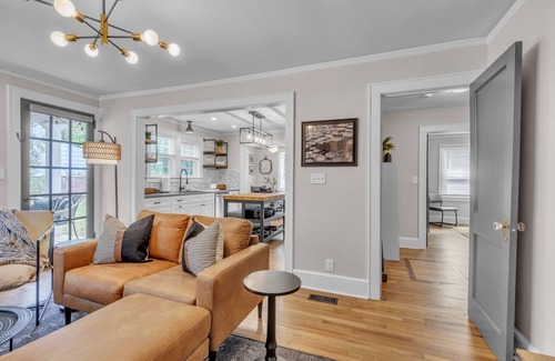 Greenville House | Monthly 2BR, Firepit, Fenced Yard, Workspace