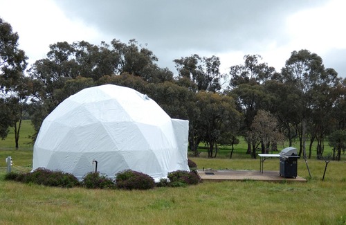 Balmattum Resort | Moon - Self Catering Dome accommodation with private deck, BBQ and lawn