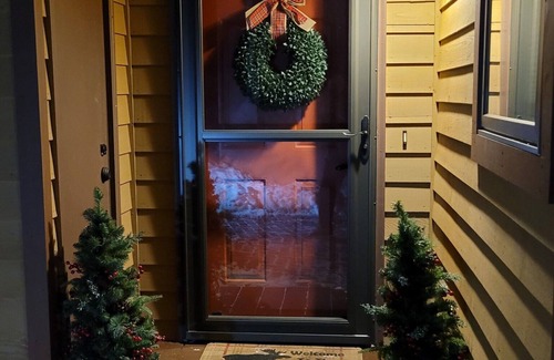 Lake Placid House | Moose Tracks: a gorgeous two bedroom townhouse, sleeps 6-8, AC, in town!.