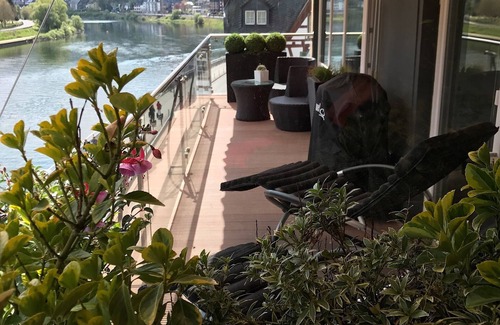 Cochem Apartment | Moselapart 2 - exclusive penthouse with balcony and view of the Moselle