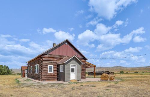 Carbon County House | Mountain-View Log Cabin in Wyoming Wilderness