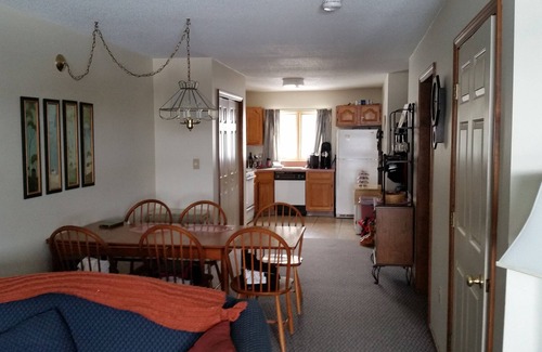 East Burke Condo | Mountain view, trailside condo at Burke Mountain Resort