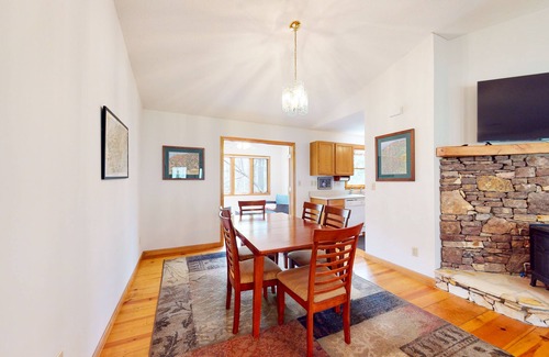 Winfield Cove Cabin | Mountainside abode with a wood stove, firepit, grill, sunroom, AC, and W/D