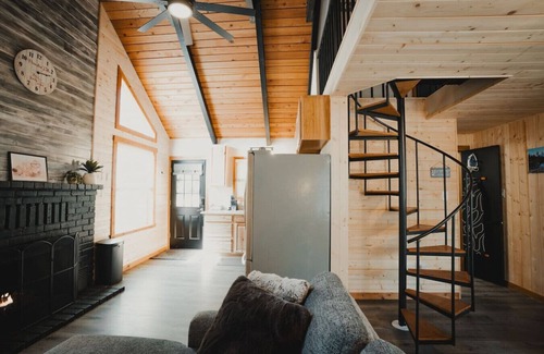 Paradise Estates Cabin | Mt Rainier Cabin- Waterfront/Hot Tub/EV/Firepit/AC