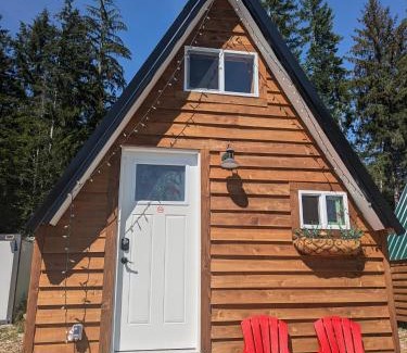 Brew Bay Ski Chalet | Mushroom theme cabin on 33 Acre Farm