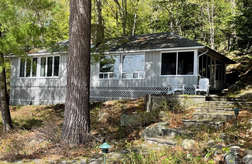 Port Carling Cottage | Muskoka Lakes Cottage with huge dock. Southwest & sunset view