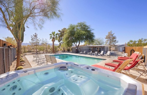 Indian Cove House | Mystic Views - Pool, Hot Tub, Game Room, Fire Pit & Desert Views 4 Bedroom Home by RedAwning